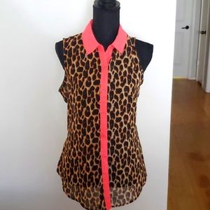 Leopard print top